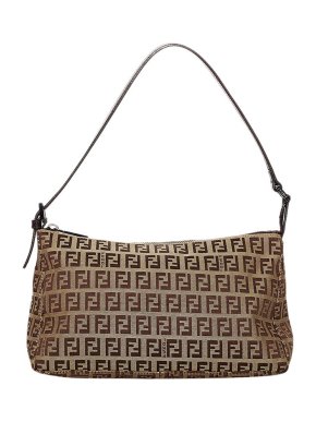 Fendi Vintage Zucchino Canvas Baguette