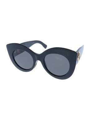 Fendi Black Acetate Cat Eye Sunglasses