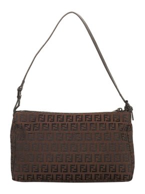 Fendi Vintage Zucchino Canvas Baguette