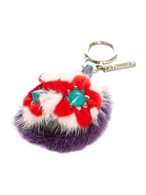 Fendi Multicolour Fur Monster Charm
