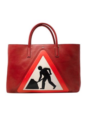 Anya Hindmarch Red Road Sign Tote Bag