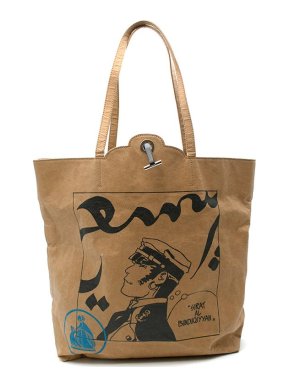 Lanvin Camel Comic Print Tote