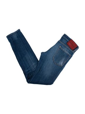 DSquared Mid-Wash Blue Denim Distressed Skinny Jeans