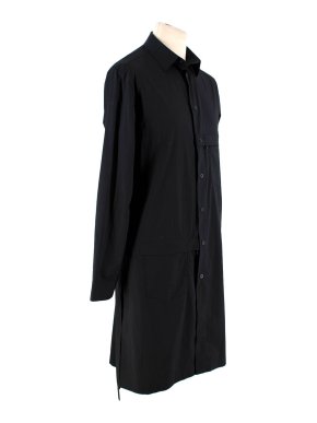 Y-3 Black Longline Cotton Shirt