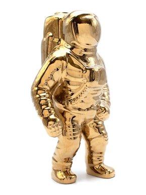 Seletti x Diesel Gold Enamelled Porcelain Cosmic Diner Starman Vase