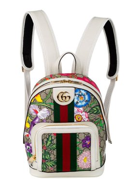 Gucci GG Supreme Flora Ophidia Backpack