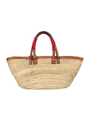 Balenciaga Natural Raffia Bistrot Panier Tote Bag