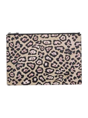 Givenchy Leopard Print Pony Hair Clutch Bag