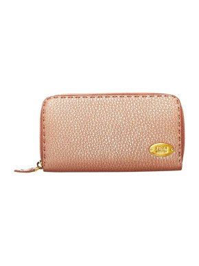 Fendi Pink Leather Selleria Long Wallet