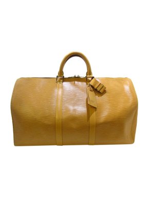Louis Vuitton Yellow Epi Leather Keepall 50 Weekend Bag