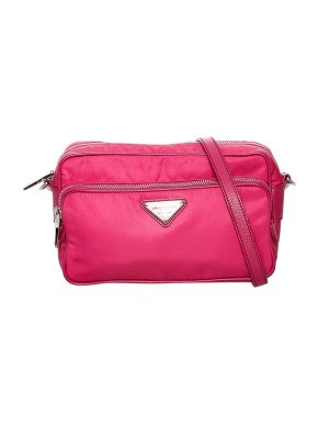 Prada Pink Nylon Tessuto Camera Bag