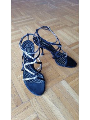 Dolce & Gabbana Jewelled Satin Sandals 1