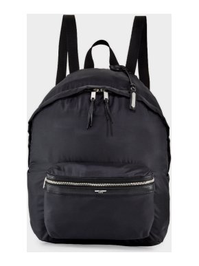 Saint Laurent Black Ripstop Nylon City Backpack