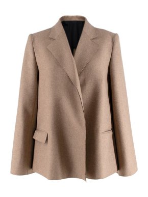 Toteme Beige Wool Bonce Swing Blazer