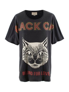Gucci Charcoal Blind For Love Oversize T-Shirt