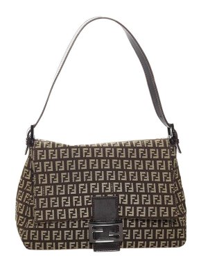 Fendi Zucchino Canvas Mamma Forever Bag
