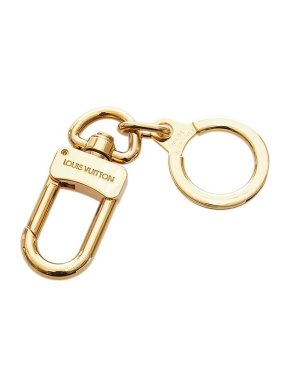 Louis Vuitton Gold-Tone Metal Keychain