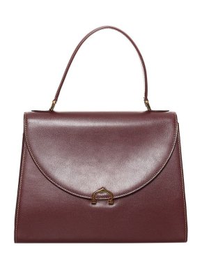 Vintage Burgundy Leather Must de Cartier Bag