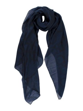 Blue Gancini Print Scarf 1