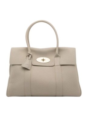 Mulberry Putty Pebbled Leather Bayswater Tote