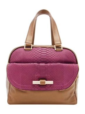 Jimmy Choo Bi-Colour Leather & Python Tote Bag