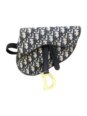 Dior Oblique Saddle Canvas Belt Bag