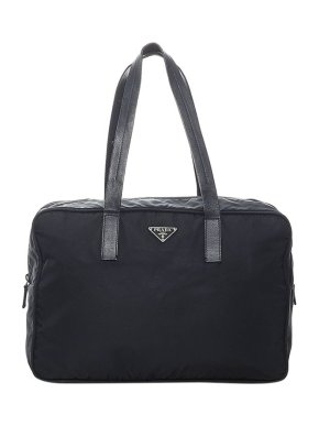 Prada Black Nylon Tessuto Tote Bag