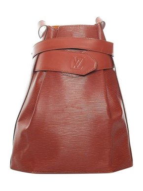 Louis Vuitton Cognac Epi Leather Sac d'Epaule Bag