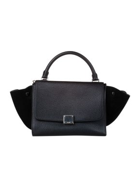 Celine Black Leather Trapeze Bag
