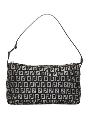 Fendi Vintage Zucchino Canvas Baguette