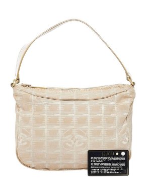 Chanel Vintage Beige Nylon New Travel Line Bag