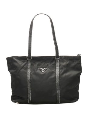 Prada Black Nylon Tessuto Tote Bag