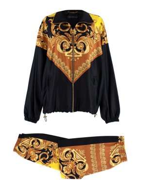 Versace Black & Gold Baroque Print  Tracksuit