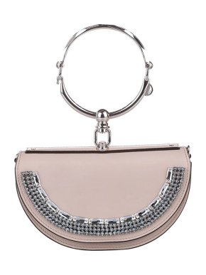 Chloe Nude Pink Leather Nile Minaudiere