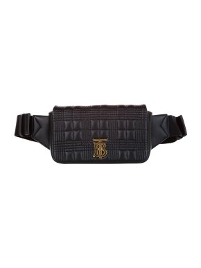 Burberry Black Quilted Leather Lola Belt Bag