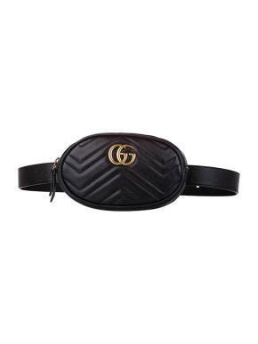 Gucci GG Marmont Matelasse Leather Belt Bag
