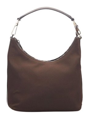 Gucci Vintage Brown GG Canvas Hobo Bag