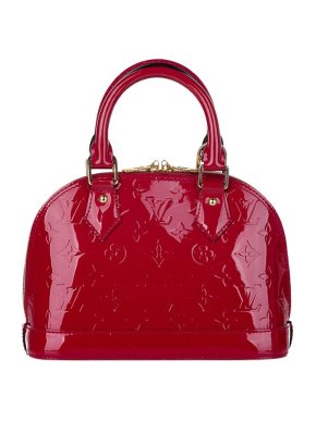 Louis Vuitton Red Monogram Vernis Leather Alma BB Bag