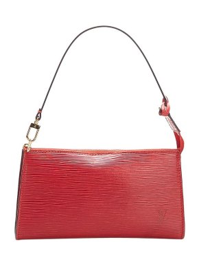 Louis Vuitton Red Epi Leather Pochette Accessoires Bag