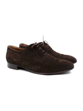 Rubinacci Janus Brown Suede Brogues