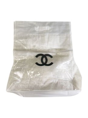 Chanel Clear PVC Logo Tote Bag