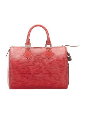 Louis Vuitton Red Epi Leather Speedy 25 Bag