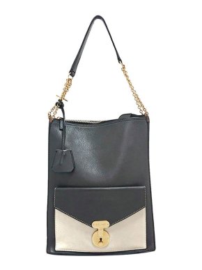 Celine Bicolour Leather Envelope Tote Bag