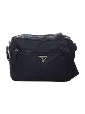 Prada Black Nylon Tessuto Camera Bag