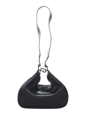 Gucci Vintage Black Leather Hobo Bag