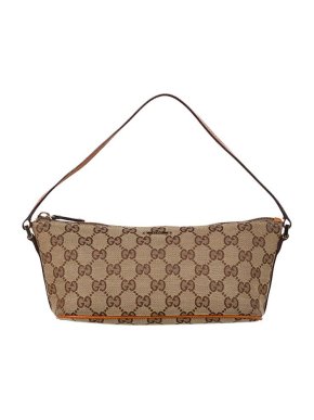 Gucci Vintage GG Canvas Boat Baguette