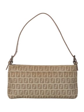 Fendi Vintage Beige Zucchino Baguette