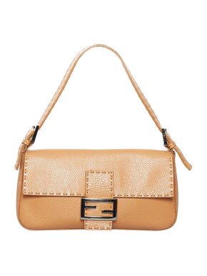 Fendi Tan Leather Selleria Mamma Baguette