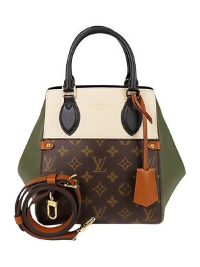 Louis Vuitton Monogram Canvas & Leather Fold Tote PM