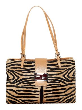 Fendi Vintage Zebra Print Pony Hair Bag